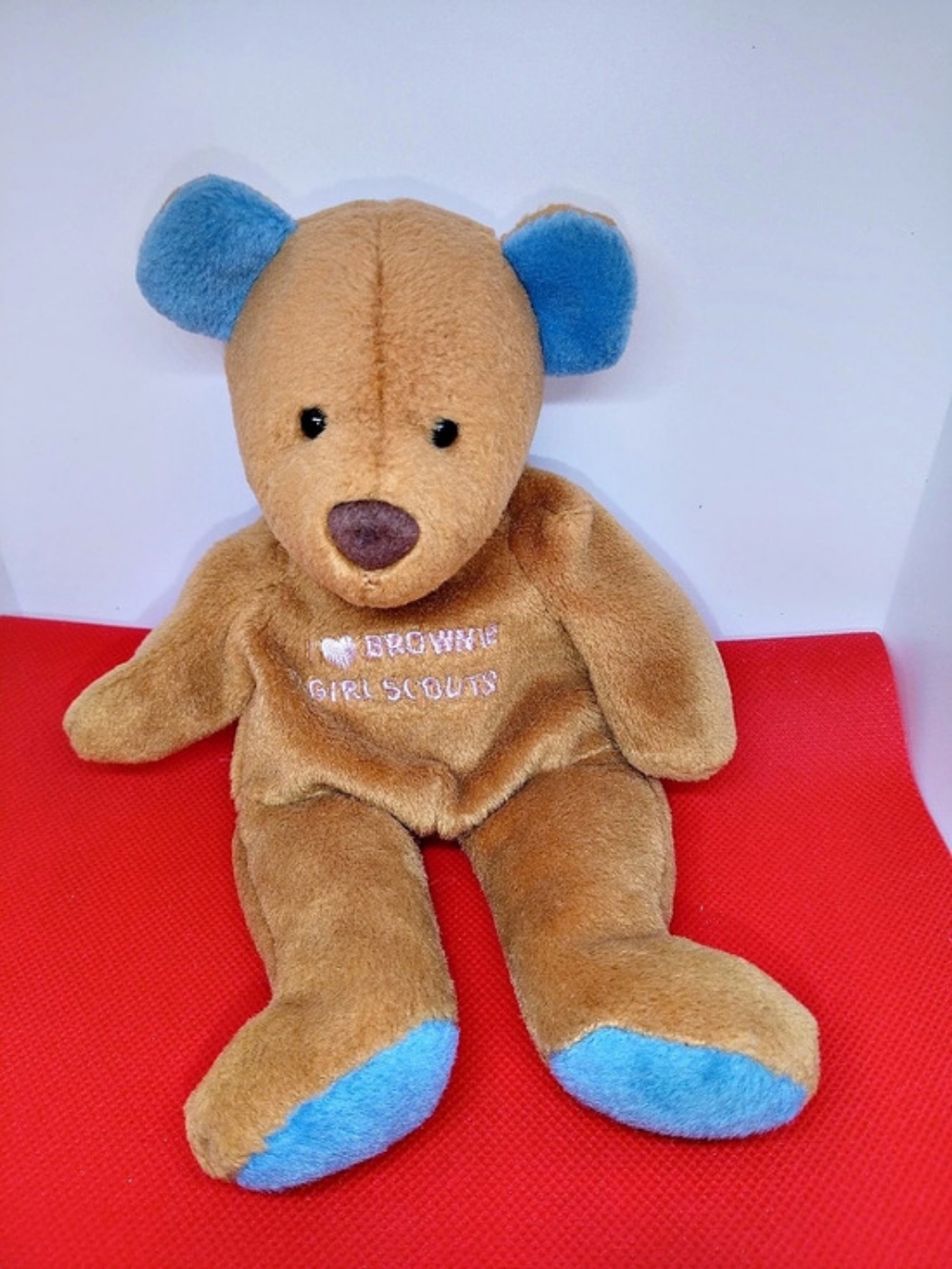 Mary Meyer I Love Brownie Girl Scouts Bear Plush Brown & Blue